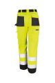 Spodnie robocze kolor Fluorescent Yellow tył